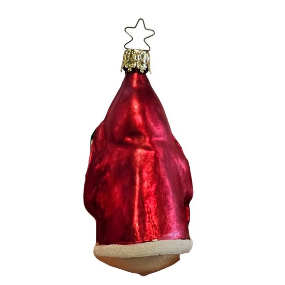 Vintage Inge‎ Glas Glass Christmas Ornament Santa Claus 3.5 In W. Germany - Picture 6 of 11